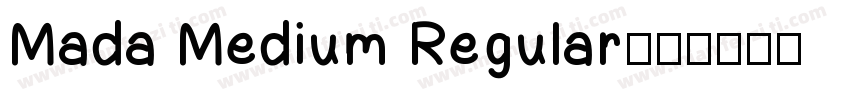 Mada Medium Regular字体转换